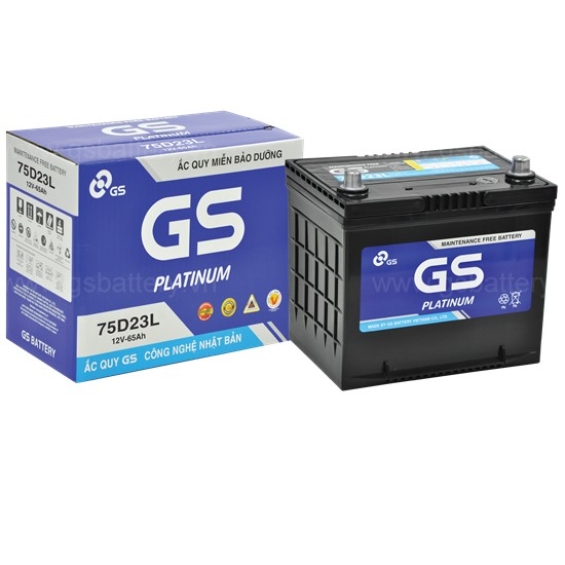 ẮC QUY GS MF 75D23L (12V-65Ah)