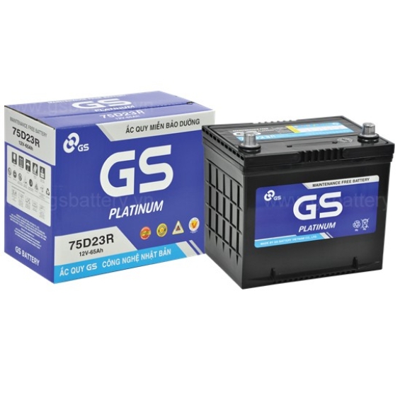 ẮC QUY GS MF 75D23R (12V-65Ah)