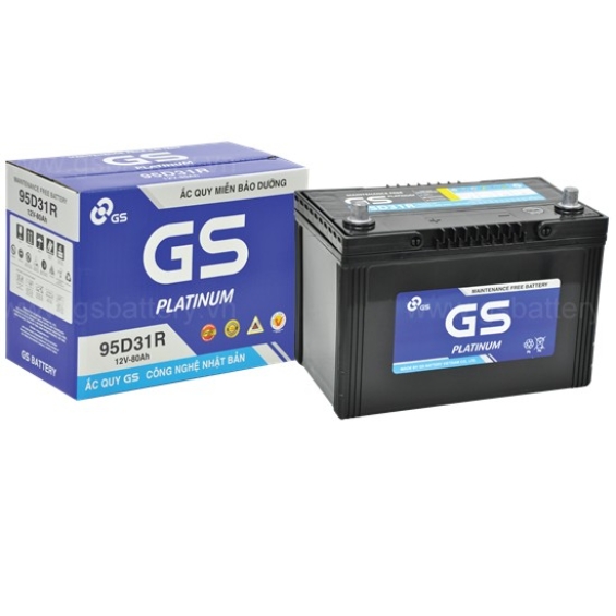 ẮC QUY GS MF95D31R (12V-80Ah)