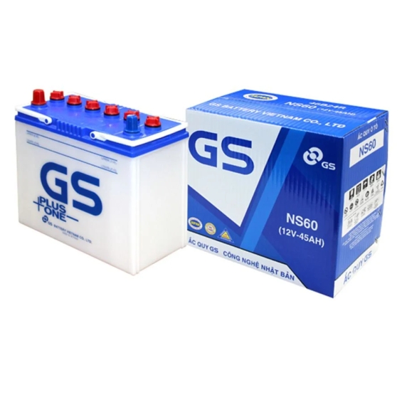 ẮC QUY GS NS60 (12V-45AH) - Ắc Quy Toàn Thắng