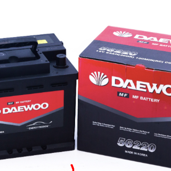 ẮC QUY Ô TÔ DAEWOO DIN 56220 (12V - 62AH)