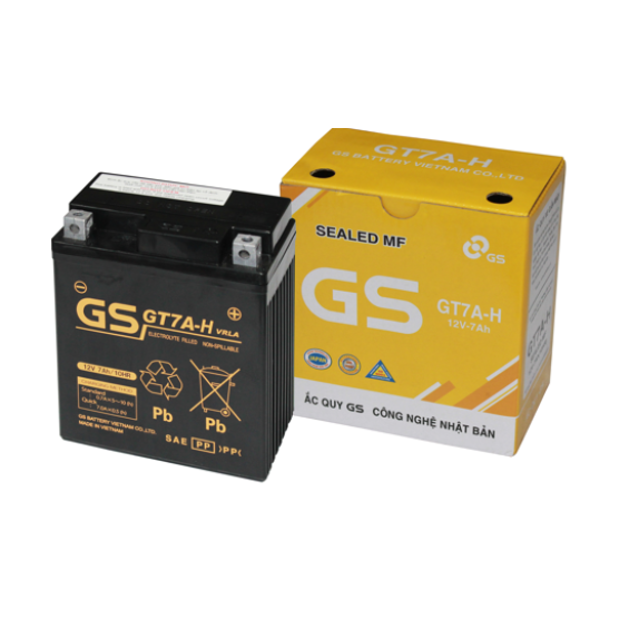 ẮC QUY XE MÁY GS GT7A (12V-7AH)