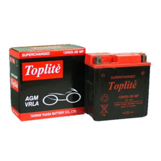 ẮC QUY XE MÁY TOPLITE 12N5S-3B ( 12V-5AH)
