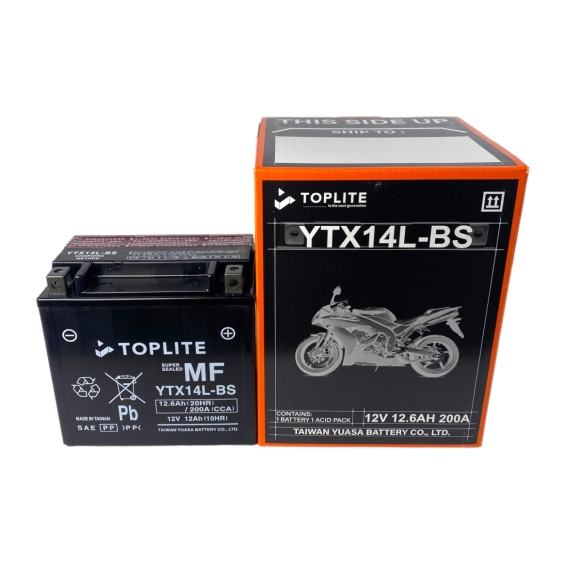 ẮC QUY MOTOR TOPLITE YTX14L-BS (12V-12AH)
